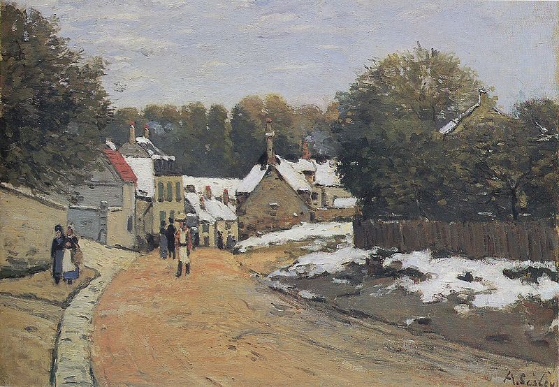 Early Snow at Louveciennes