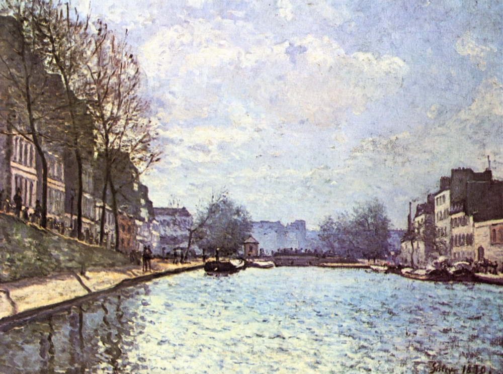 View of the Saint-Martin Canal, Paris