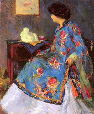 Lady in a Chinese Silk Jacket